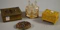 Four Assorted Giltmetal Dresser Articles
