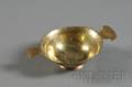 CG Hellberg Arts  Crafts Oval Hammered Brass Bowl
