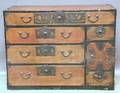 Japanese Wrought Ironmounted Wood Tansu Chest