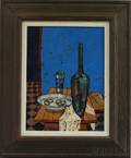 Gerard Sebastian Spanish 19301996 Still Life with Bottle and Pretzels
