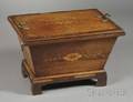 Regency Inlaid and Rosewood Crossbanded Mahogany Wine Cooler