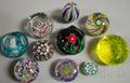Ten Assorted Art Glass Paperweights