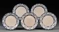 Five Dedham Pottery Rabbit Pattern Plates
