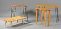Paul McCobb Planner Group Maple Coffee Table and Three Other Modern Tables