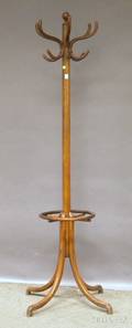 Art Nouveau Bentwood Coat Rack