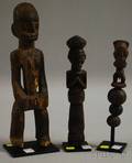 Three African Carved Wooden Figures