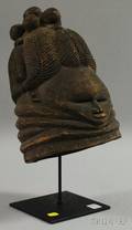 Mende Carved Wood Mask with Stand