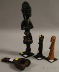 Four African Carved Wood Items