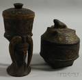 Two Kuba Carved Wood Cups