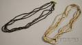 Two Early Pueblo Heishi Multistrand Necklaces