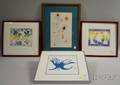 Four Small Framed Native American Prints