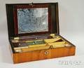 Biedermeier Inlaid Fruitwood Travel Desk Box