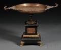 French Bronze and Black Marble Tazza