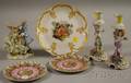 Four German and Austrian Decorated Porcelain Items