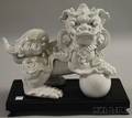 White Porcelain Foo Lion