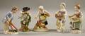 Five Small Mostly Meissen Porcelain Figures