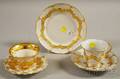 Five Meissen Porcelain New Gold Items