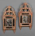 Pair of Italian Carved Giltwood Mirrors