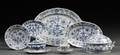 Extensive Assembled Meissen and Meissentype Porcelain Blue Onion Pattern Dinner Service