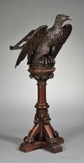 American Victorian Carved Walnut Lectern