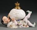 Meissenstyle Porcelain Oil Lamp