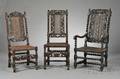 Three Charles IIstyle Carved Chairs