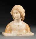 Carved Marble Bust of Margherita