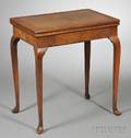 Queen Annestyle Inlaid Mahogany Card Table