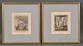 Group of Twenty Small Framed British Colonialthemed Book Plates