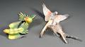 Two Dorothy Doughty for Royal Worcester Bone China Wallmounted Bird Groups