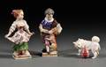 Three Small Continental Porcelain Figures
