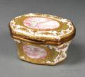 French Enameled Copper Snuff Box