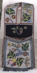 Ojibwa beaded cloth bandolier