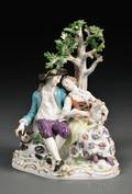 Meissen Porcelain Shepherd and Shepherdess Group