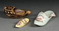 Three Whimsical Continental Porcelain Articles