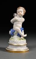 Meissen Porcelain Cherub Figure