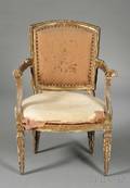 Italian Rococo Giltwood Armchair