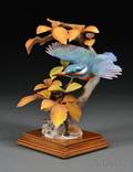 Dorothy Doughty for Royal Worcester Bone China Kingfisher and Autumn Beech