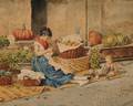 Albert Pierre Roberti Belgian 18111964 The Vegetable Seller