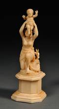 Ivory Carving of the Finding of Moses