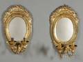 Pair of Russian Giltwood Twolight Wall Sconces