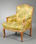Louis XV Upholstered Beechwood Bergere