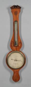 George III Inlaid Mahogany Wheel Barometer