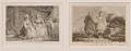Two Unframed Engravings by J B Tilliard French 1740c 1812 after J B Hilaire French 17531822 Costume Studies from Voya