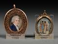 Two Miniature Portraits on Ivory