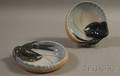Pair of Royal Copenhagen Shellform Lobster Dishes
