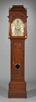 English Mahogany Tall Case Clock