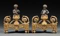 Pair of Giltbronze Chenets