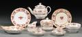 Fortyonepiece English Porcelain Partial Tea Service