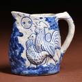 Dedham Pottery Night and Morning Pitcher